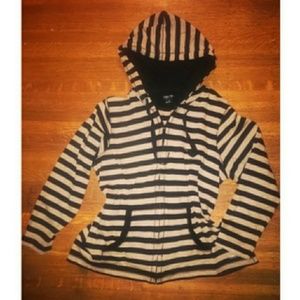 Womens Calvin Klein striped hoodie